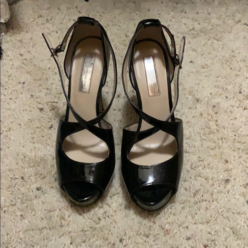INC black platform heels